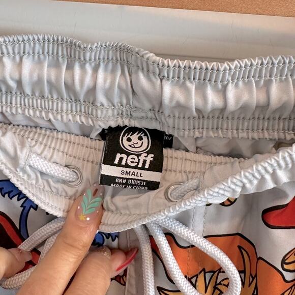 NEFF Retro Swim Boardshorts | rainbow| mushrooms| snakes - Picture 4 of 4